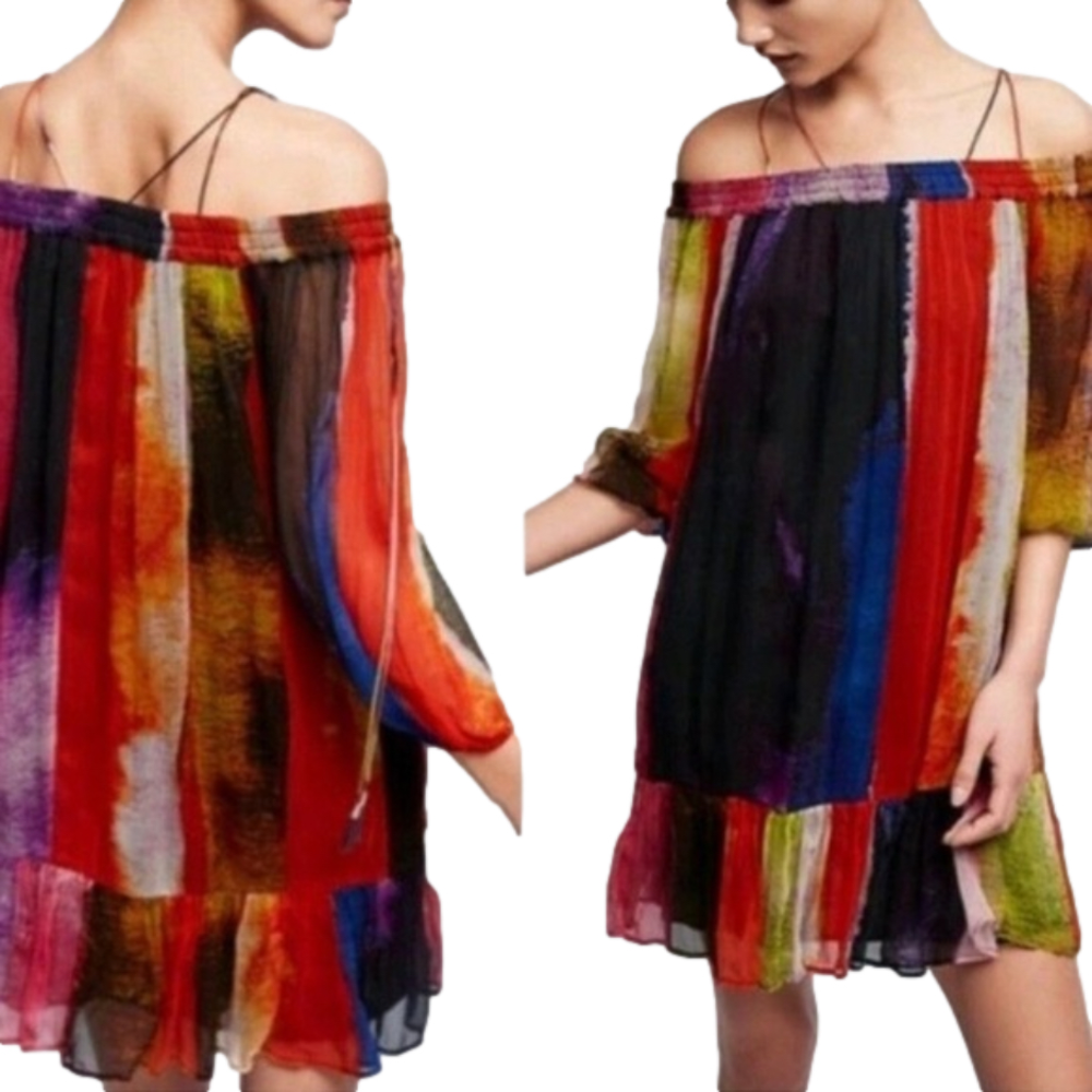 FLOREAT Anthropologie Off The Shoulder ZORA Dress